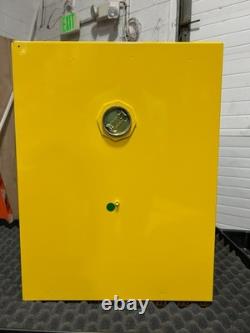 Justrite 890420 Sure-Grip EX Countertop Yellow Flammable Cabinet New Open Box
