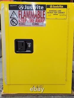 Justrite 890500 Sure-Grip Ex 24 Aerosol Cans Benchtop Flammable Cabinet