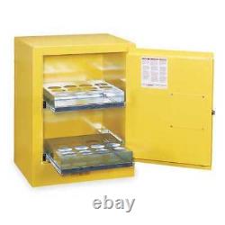 Justrite 890500 Sure-Grip Ex Aerosols Cabinet, 4 Gal, Yellow
