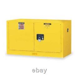 Justrite 891720 Sure-Grip Ex Flammable Safety Cabinet, 17 Gal, Yellow
