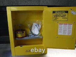 Justrite Sure-Grip EX 2 Gallon Yellow Flammable Storage Cabinet 890200 LOC2129B