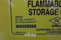 Justrite Sure Grip EX 892220 Self Closing 22 Gal Flammable Safe Cabinet Dented