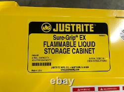 Justrite Sure-Grip EX Model 890400 4 Gal. Capacity Flammable Storage Cabinet NIB