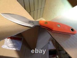 Knives Of Alaska 8 1/2 Etreme Yukon #2 Suregrip Orange Handle D2 Blade Lea Sh