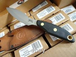 Knives Of Alaska Model #821fg Yukon #1 Suregrip Black With Leather Sheath New In