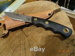 Knives Of Alaska Model345fg Alpha Wolf S30v Blade Suregrip Handle Leather Sheath