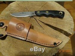 Knives Of Alaska Model345fg Alpha Wolf S30v Blade Suregrip Handle Leather Sheath