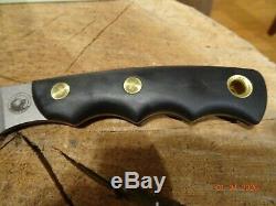 Knives Of Alaska Model345fg Alpha Wolf S30v Blade Suregrip Handle Leather Sheath