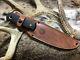Knives Of Alaska Knife Bush Camp Knife Suregrip Handles, Leather Sheath