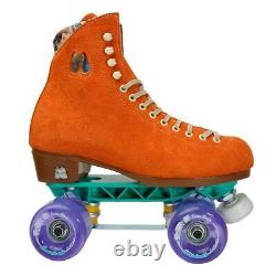 Moxi Lolly Clementine Orange Skates Size 6 w7-7.5 Sunlite Plates Sure-Grip Wheel