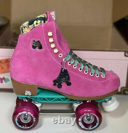 Moxi Lolly Fuchsia Skates Size 7 w8-8.5 Sunlite Plates Sure-Grip Wheels. READY