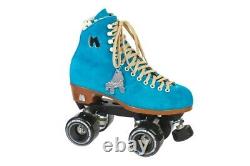 Moxi Lolly Pool Blue Roller Skates Size 4 (w5-5.5) not Impala Riedell Sure-Grip