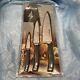 New Anolon Suregrip 3pc Japanese Forged High Carbon Ss Chef Knife Set With Sheaths