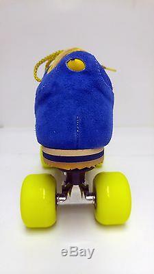 NEW RARE Sure-Grip Vintage JOGGER Roller Skates in Blue/ Yellow- SIZE MEN'S 11