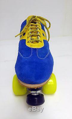 NEW RARE Sure-Grip Vintage JOGGER Roller Skates in Blue/ Yellow- SIZE MEN'S 11