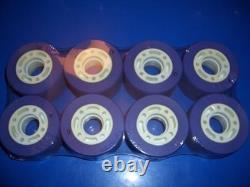 NOS Sure Grip Roll Out speed derby roller skate wheels 62mm x 36mm Purple 89a