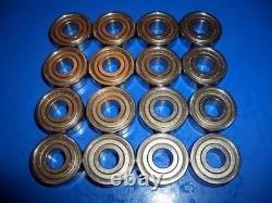 NOS Sure Grip Roll Out speed derby roller skate wheels 62mm x 36mm Purple 89a