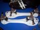 Nos Sure Grip White Magnesium Magnum Speed Roller Skate Plates Size 9 Withtrucks