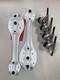 Nos Sure Grip White Magnesium Magnum Speed Roller Skate Plates Size 9 Withtrucks