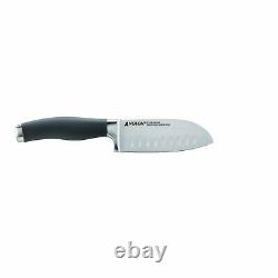 New Anolon Suregrip Japanese Stainless Steel Santoku 2-pc Knife Set With Sheaths