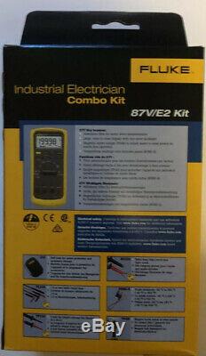 New Fluke 87V-E2 87V/E2 SureGrip Accy Kit, TPAK, Case