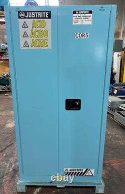 New Justrite Sure-grip Ex 60 Gallon Acid & Corrosive Storage Cabinet 896022