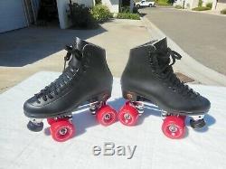 New Men's Riedell 117 Figure Roller Skate Sure Grip Competitor 3R Plates