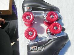 New Men's Riedell 117 Figure Roller Skate Sure Grip Competitor 3R Plates