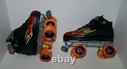 New Sure-grip Rock Flame Tri-color Roller Skates Mens Size 7 (ladies 8)