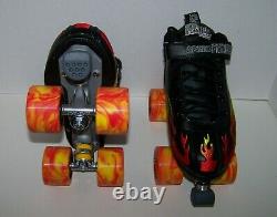 New Sure-grip Rock Flame Tri-color Roller Skates Mens Size 7 (ladies 8)