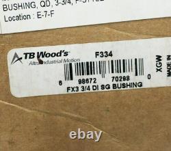 New TB Wood's F334 Sure-Grip Bushing 3-3/4 Bore