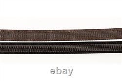 Nunn Finer Sure Grip Rubberized Web Reins with Buckle Ends, 58, Black or Brown
