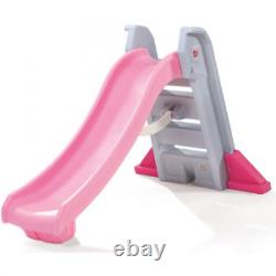 Outdoor Slide Step2 Naturally Playful Big Folding Pink Toddlers Sure Grip Handle