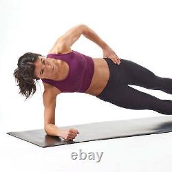 Reebok 5mm Sure-Grip Fitness Mat Ultimate Grip Black Sporting Goods Fitness