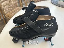 Riedell 695 Skate Boot On Used Atom Falcon Pilot Plus Plate WithSureGrip Wheels