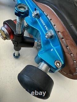 Riedell 695 Skate Boot On Used Atom Falcon Pilot Plus Plate WithSureGrip Wheels