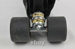 Riedell Carrera Speed Roller Skates Mens 10 Black Sure Grip Custom Built NIB
