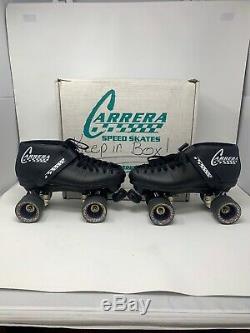 Riedell Carrera Speed Skates Mens Model 105b Black 95A Hyper Sure Grip Size 8