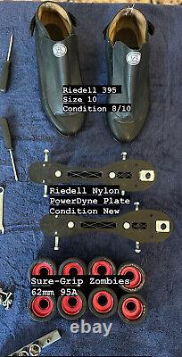 Riedell PowerDyne Thrust Plate and Sure-Grip Wheels (Riedell 395 Boot Sold)