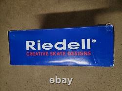 Riedell Skates Mod 111 Size 8 Width D Black + Aerobic SureGrip Outdoor Wheels