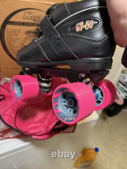 Rock Skates GT-50 Unisex Lace Up Roller Skates Womens Size 7 Mens Size 5