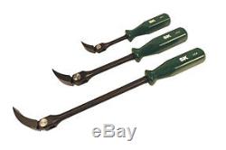 SK Tools 3pc Indexing Head Pry Bar Set with Sure Grip Handles, Made in USA #6096