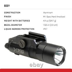 Sure Fire X300T-B Turbo Black Weapon Light High Output LED Bundle 650 Lumens