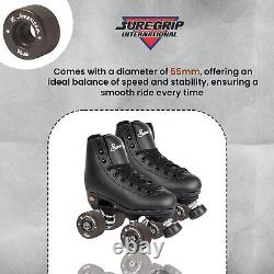 Sure-Grip All American Plus Indoor Black Wheels Made of 55mm, black