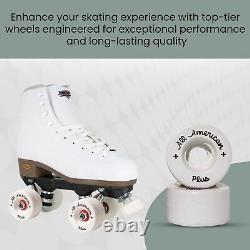 Sure-Grip All American Plus Wheels Indoor Roller Skating 55mm, White