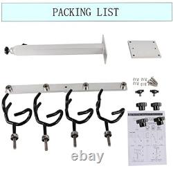 Sure Grip Aluminum Boat Rod Holder PVC Coated Steel Wire Fishing Pole Holder