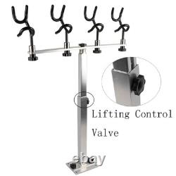 Sure Grip Aluminum Boat Rod Holder PVC Coated Steel Wire Fishing Pole Holder