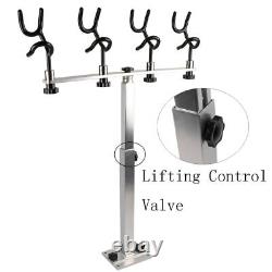 Sure Grip Aluminum Boat Rod Holder PVC Coated Steel Wire Fishing Pole Holder