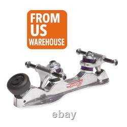 Sure-Grip Avanti Aluminum Skate Plate 10° 8mm Axles Carrera Toe Stop Pair