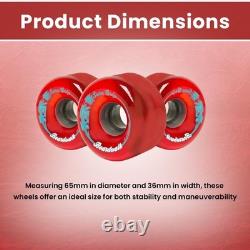 Sure-Grip Boardwalk Outdoor Roller Skates Wheels Made with Urethane & 65mm